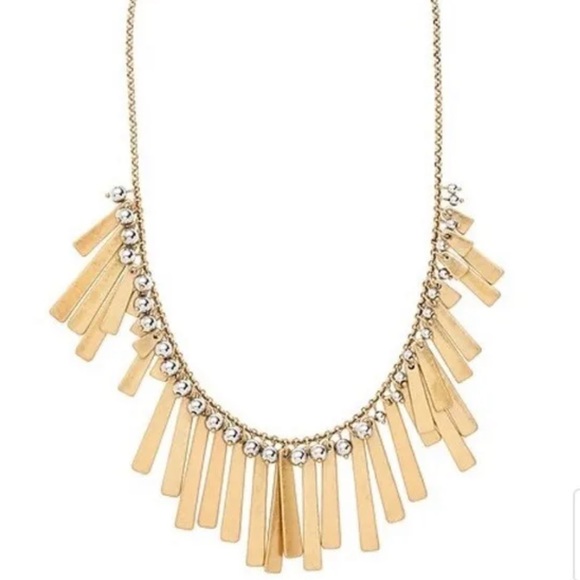 J. Crew Jewelry - J.CREW EUC Asymmetrical FRINGE STATEMENT NECKLACE